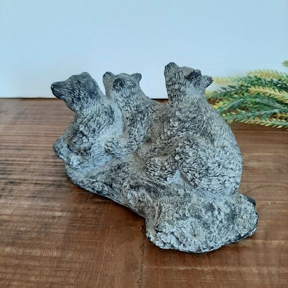 Edmund Wolfe soapstone collection impressions three bears - Picture 3 of 7